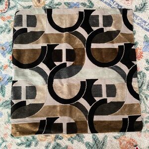 New Caldeira Monochrome Retro Cut Velvet Throw Pillow Cover